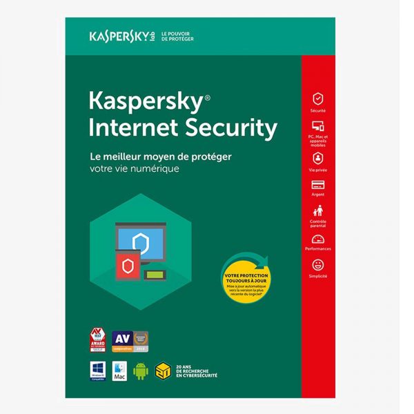 Antivirus KASPERSKY Internet Security 2021 /1 Poste MULTI DEVICES