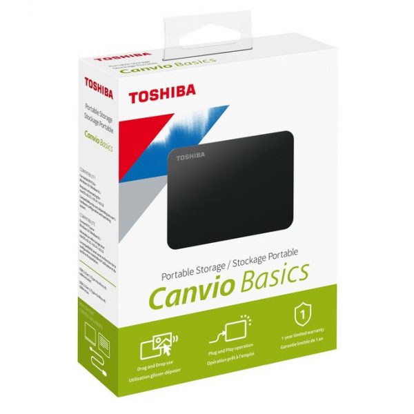 Toshiba HDD USB 3.0 CANVIO Basics 1TB Noir